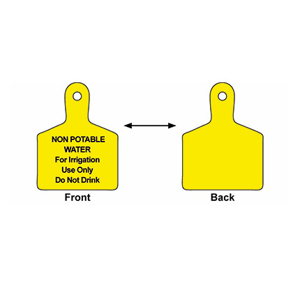 Yellow Valve ID Tag - 1-12 - Injector Systems